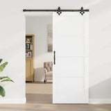 Sliding Door ORKDAL White 83 x 211 cm Solid Pine Wood 3333619