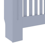 Radiator Cover Grey 78 x 19 x 81.5cm Engineered Wood 3403243