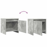 Bedside Cabinets 2 pcs Concrete Grey 45x34x44.5 cm Engineered Wood 809872
