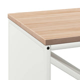 Firewood Rack with Wooden Top White 100.5x35.5x40 cm 864256