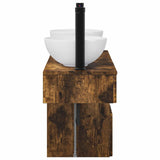 Bathroom Furniture Set 3 pcs Smoked Oak Engineered Wood 3405582