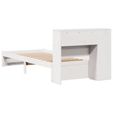 Bookcase Bed without Mattress White 90x190cm Single Solid Wood Pine 3322372