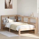 Bookcase Bed without Mattress 90x200 cm Solid Wood Pine 3324391