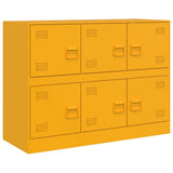 Sideboard Mustard Yellow 99x39x73 cm Steel 841796