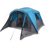 Family Tent with Porch 6-Person Blue Waterproof 94549
