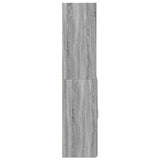 Highboard Grey Sonoma 70x42.5x185 cm Engineered Wood 3281376
