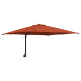 Garden Parasol Terracotta 248.5 x 247.5 x 160 cm 42003240