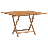 Folding Garden Table 110x110x75 cm Solid Wood Teak 362616