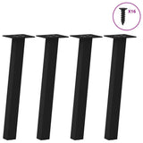 Coffee Table Legs 4 pcs Black 42 cm Steel 4012488