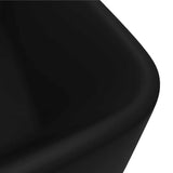 147052 Luxury Wash Basin Matt Black 41x30x12 cm Ceramic