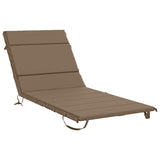 Sunlounger Cushion GEMERT 100% Polyester Taupe 200 x 80 x 3 cm 948560
