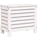 Garden Footstool White Solid Pine Wood Compact Modular 844889