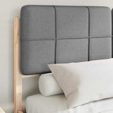 Bed Frame with Upholstered Headboard Light Grey 160 x 200 cm 3398184