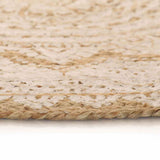 Area Rug Braided Jute Printed 180 cm Round 343587