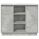 LED Sideboard Concrete Grey 90 x 32 x 75 cm Engineered Wood 869685