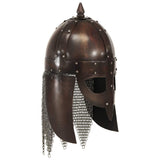 286224 Viking Warrior Helmet Antique Replica LARP Copper Steel
