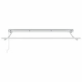 Retractable Awning Manual Brown 350x200 cm Fabric 3329673