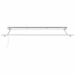 Retractable Awning Manual Multicolour Stripe 350x200 cm Fabric 3329697