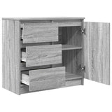Sideboard with Drawer Grey Sonoma 71x35x65 cm Engineered Wood 861576