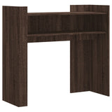 ZNTS Console Table Brown Oak 100x35x90 cm Engineered Wood 848471