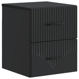 Wall-Mounted Bedside Cabinet Black 34.5 x 33 x 40 cm 898977