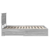 Bed Frame with Drawer with Headboard Manual Engineered Wood 3410347