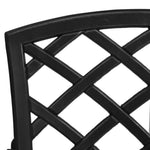 ZNTS Garden Chairs 2 pcs Cast Aluminium Black 315572
