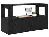 Sideboard Black oak 80 x 30 x 60 cm Engineered wood 881092