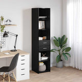 Highboard Black Oak 40 x 42.5 x 185 cm Engineered Wood 3402637