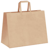 Paper Bags 250 pcs with Handles Brown 32x17x25 cm 4101817
