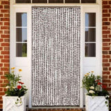 Insect Curtain Taupe and White 100x220 cm Chenille 325462