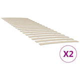 Bed Slats Replacements with 34 Slats 2 pcs 80x200 cm 3203720