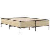 Bed Frame without Mattress Sonoma Oak 140x200 cm 3279798