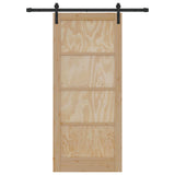Sliding Door Natural 86 x 198.5 cm Solid Pine Wood 3445438