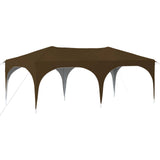 Pop-up Party Tent 575 x 288 x 245 cm Taupe Oxford Fabric 42019883