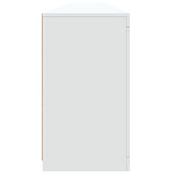 Sideboard with LED Lights White 283x37x67 cm 3209016
