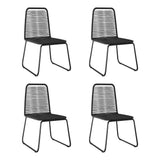 Dining Chair Set of 4 Black 313112