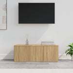 TV Cabinet Sonoma Oak 80x34x30 cm Engineered Wood 801862