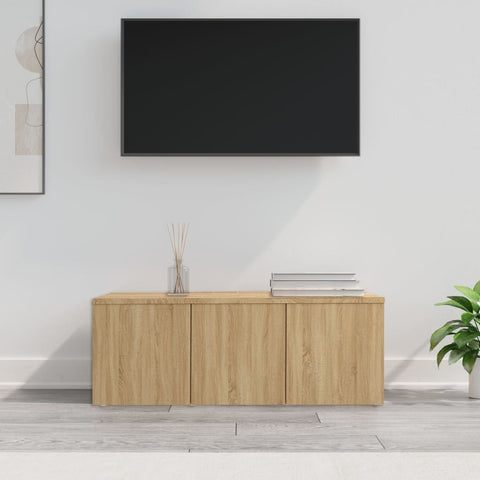 TV Cabinet Sonoma Oak 80x34x30 cm Engineered Wood 801862