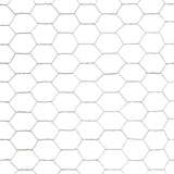 Chicken Wire Fence Galvanised Steel 25x1.5 m Silver 143321
