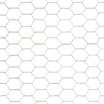 Chicken Wire Fence Galvanised Steel 25x1.2 m Silver 143328