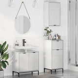 Bathroom Furniture Set 3 pcs High gloss white Engineered wood 3393107