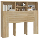 Headboard Cabinet Sonoma Oak 120x19x103.5 cm 811856