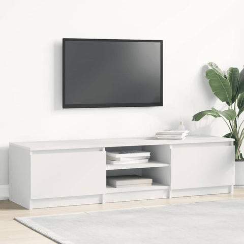 TV Cabinet White 140x40x35.5 cm Engineered Wood 800648