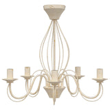 Chandelier E14 Metal Antique White 52 x 47 cm 42053774