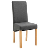 Dining Chairs 4 pcs Gray Fabric 249270