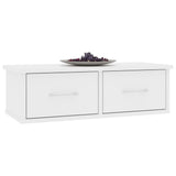 Wall-mounted Drawer Shelf White 60x26x18.5 cm Engineered Wood 800585