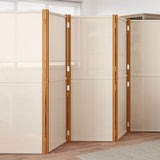 5-Panel Room Divider Cream White 350x180 cm 319185