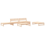 5 Piece Garden Lounge Set Solid Wood Pine 3186634