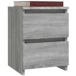 ZNTS Bedside Cabinets 2 pcs Grey Sonoma 30x30x40 cm Engineered Wood 815330